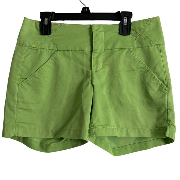 Copper Key Size 3 Lime Green Short Chino Shorts Mid Rise Stretch Preppy - Picture 2 of 9